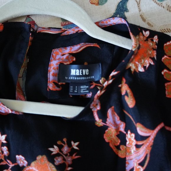 Anthro Maeve Botanical Print Jumpsuit - Picture 6 of 9